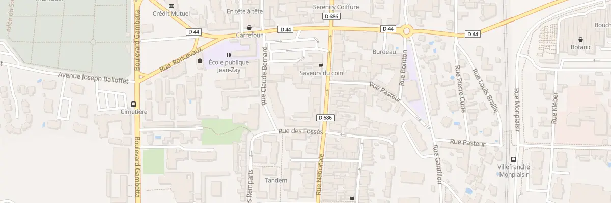 Plan du 102 Rue Nationale à Villefranche-sur-Saône