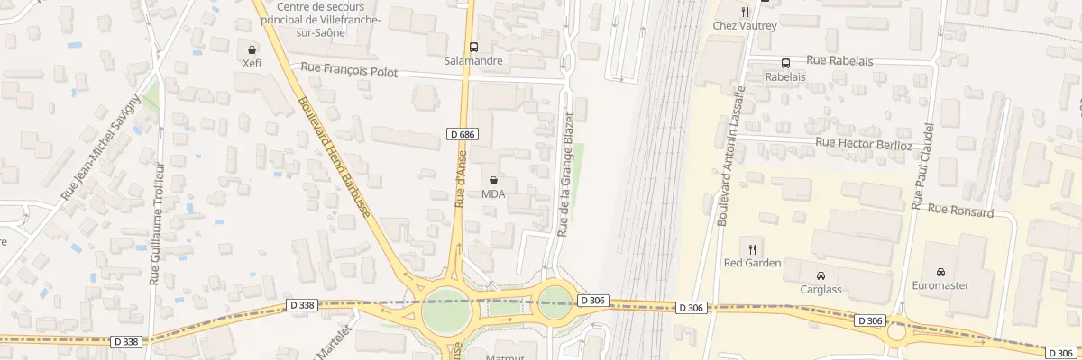 Plan du 510 Rue Grange Blazet à Villefranche-sur-Saône