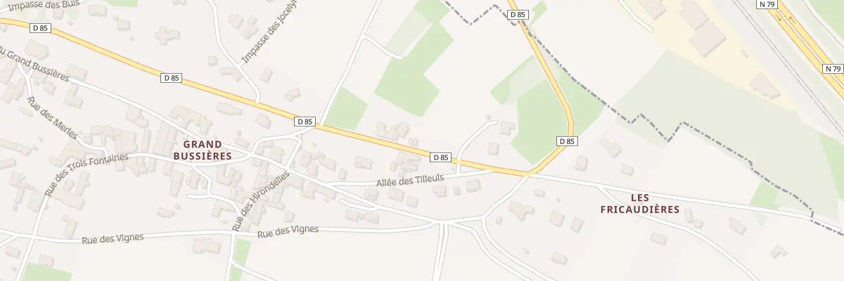 Plan du 1963 Rte Alphonse de Lamartine à Bussières