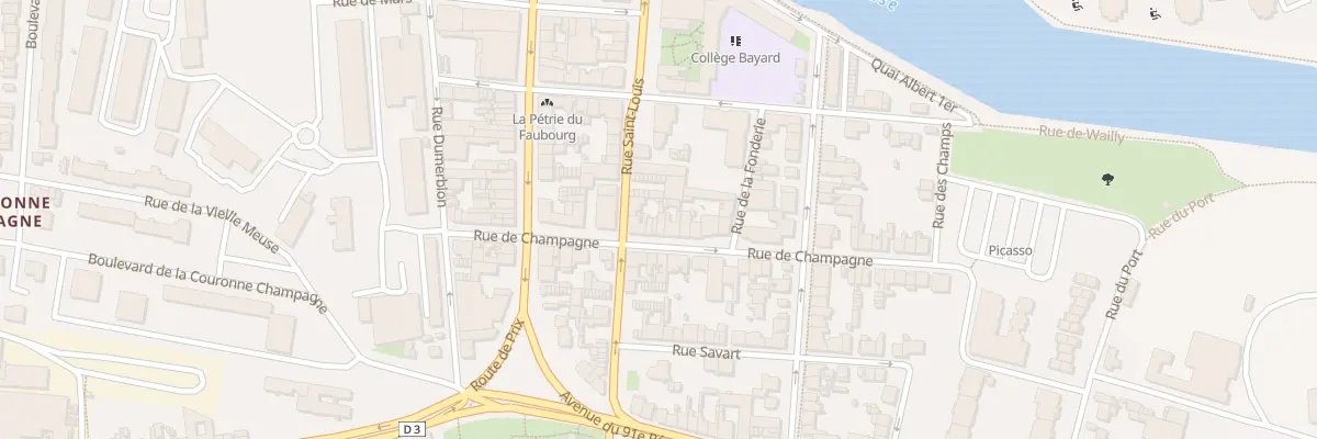 Plan du 11 Rue de Champagne à Charleville-Mézières