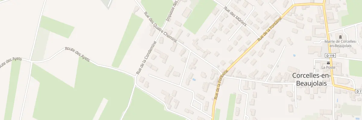 Plan du 419 Rue des Quatre Chemins à Corcelles-en-Beaujolais