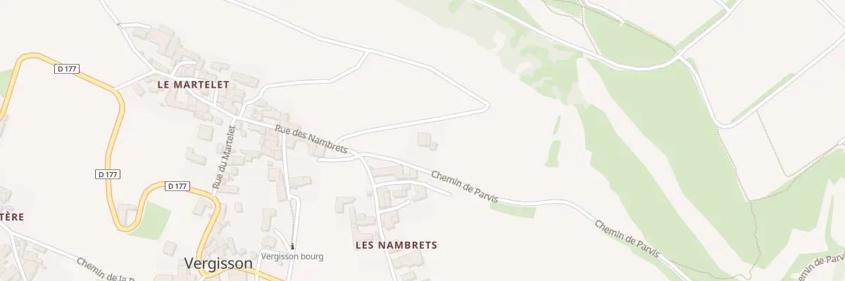 Plan du 43 Che de Parvis à Vergisson