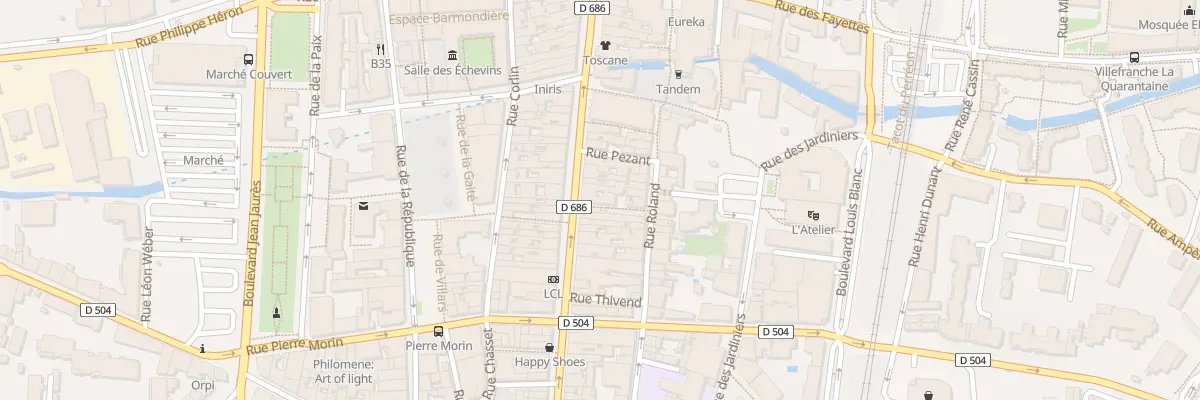 Plan du 793 Rue Nationale à Villefranche-sur-Saône