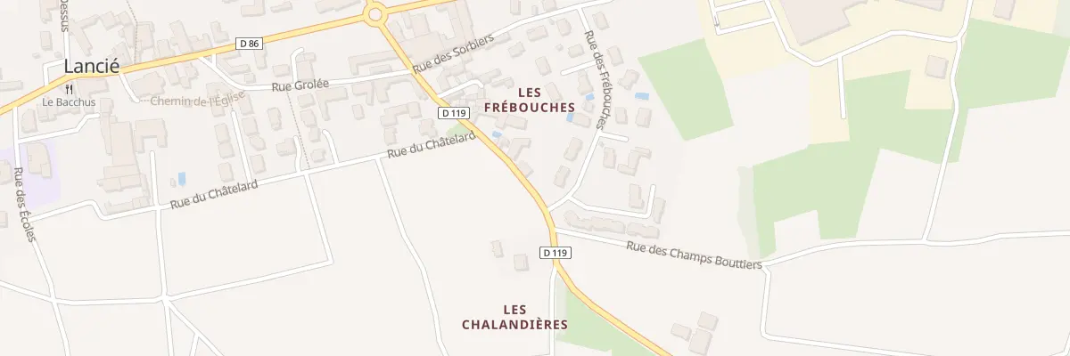Plan du 192 Rte de Corcelles à Lancié