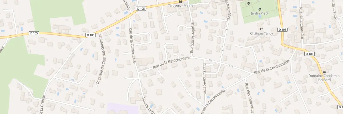 Plan du 218 Rue de la Benichonière à Taluyers