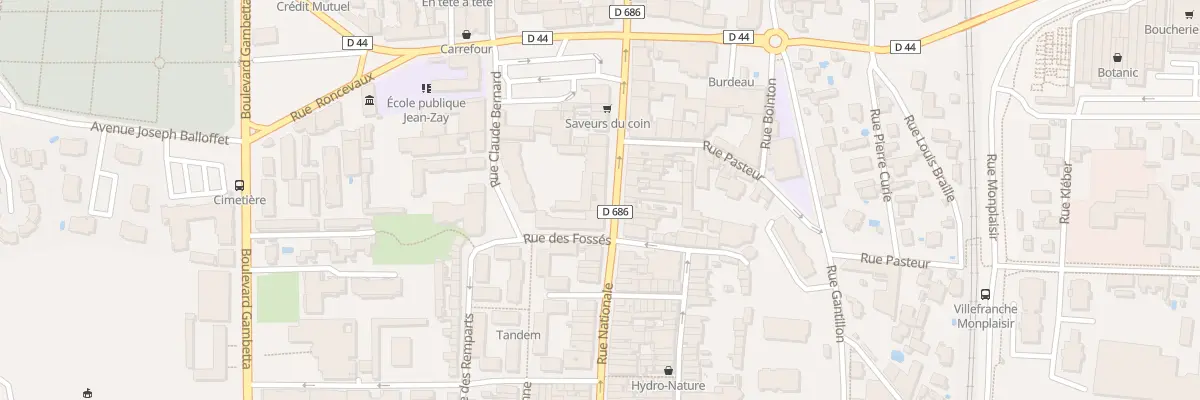 Plan du 134 Rue Nationale à Villefranche-sur-Saône