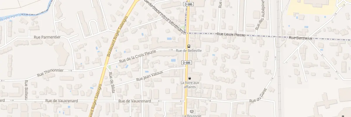 Plan du 401 Rue de Belleville à Villefranche-sur-Saône