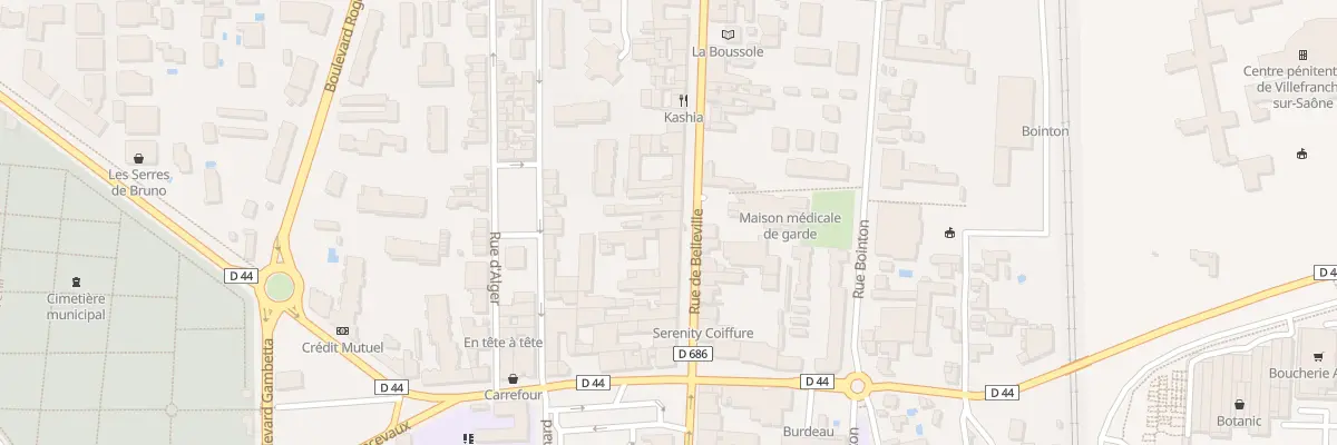 Plan du 109 Rue de Belleville à Villefranche-sur-Saône