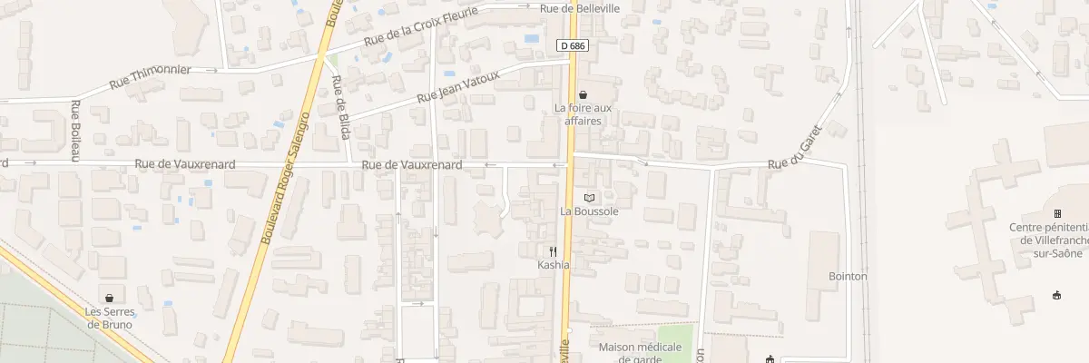 Plan du 29 Rue de Vauxrenard à Villefranche-sur-Saône