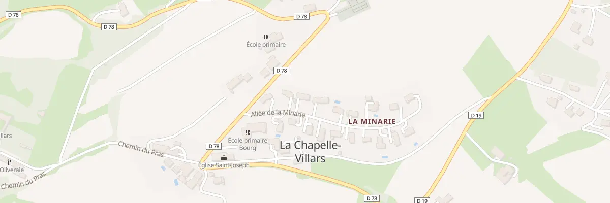 Plan du 81 All de la Minarie à La Chapelle-Villars