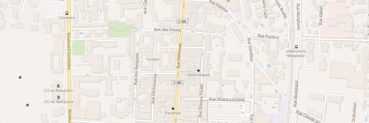 Plan du 251 Rue Nationale à Villefranche-sur-Saône