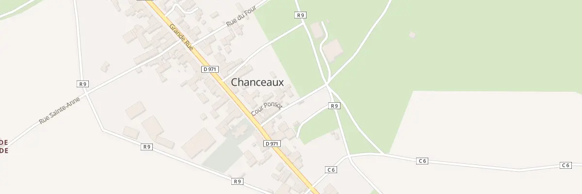 Plan du 1 Rue du Ponsot à Chanceaux