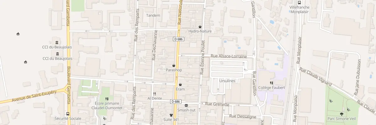 Plan du 369 Rue Nationale à Villefranche-sur-Saône