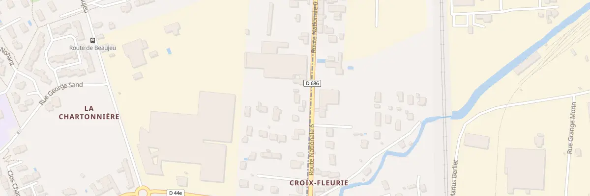 Plan du 550 Rte Nationale No 6 à Gleizé