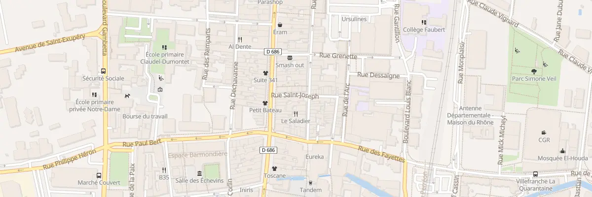 Plan du 159 Rue Etienne Poulet à Villefranche-sur-Saône