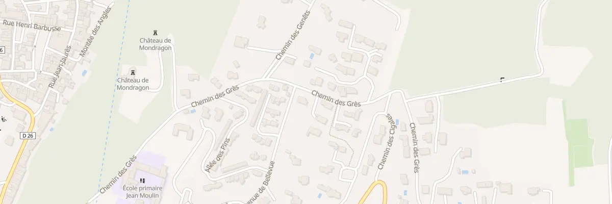 Plan du 5932 Gres Nord à Mondragon
