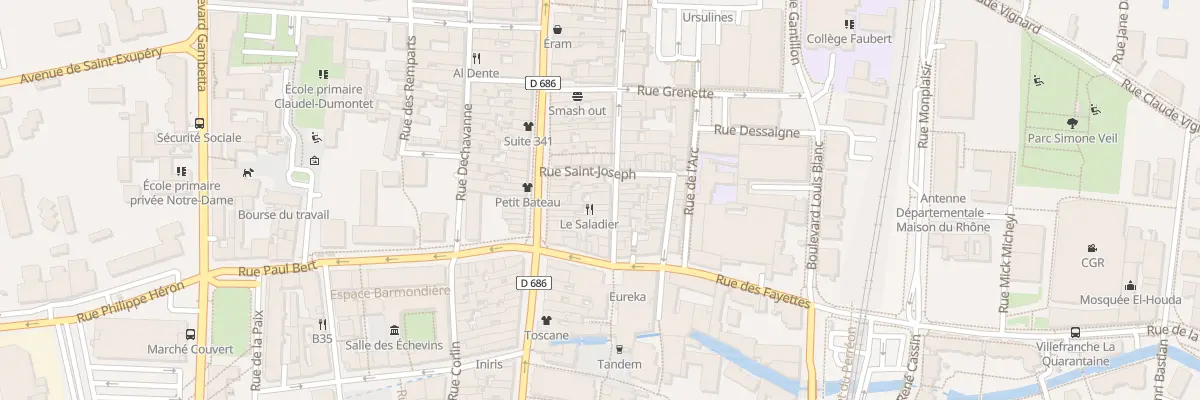 Plan du 143 Rue Etienne Poulet à Villefranche-sur-Saône