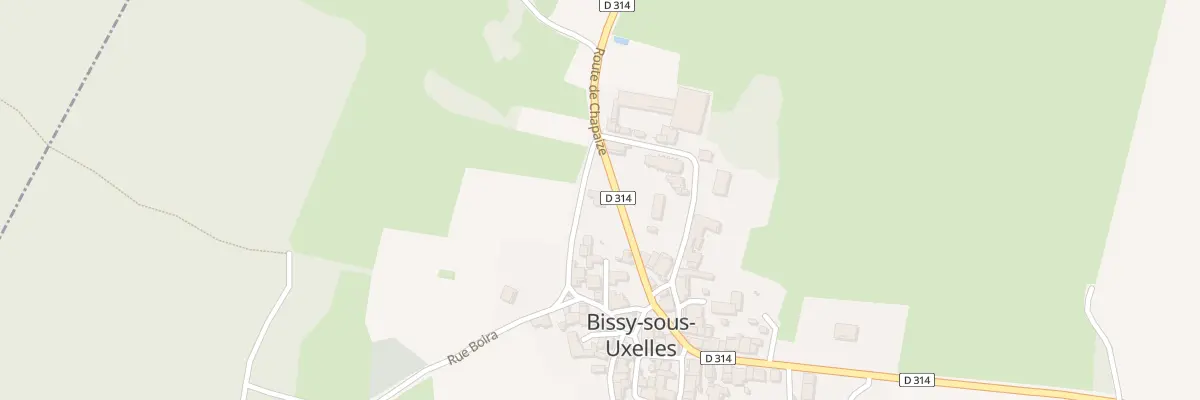 Plan du 21 Rte de Chapaize à Bissy-sous-Uxelles
