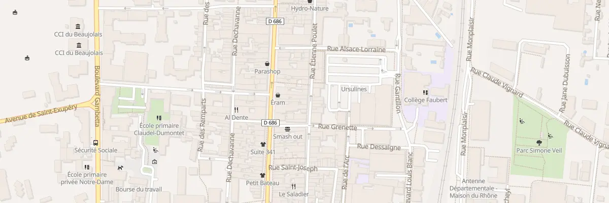 Plan du 273 Rue Etienne Poulet à Villefranche-sur-Saône
