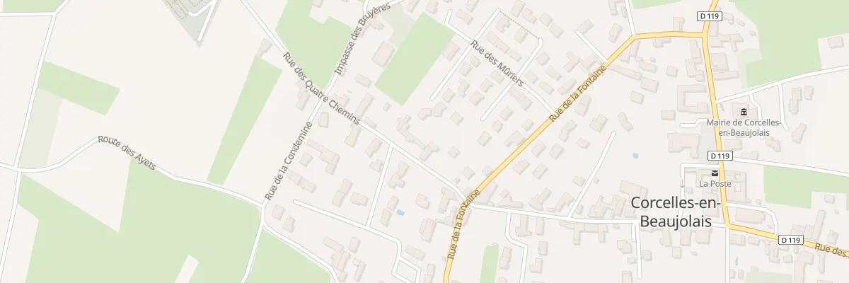 Plan du 380 Rue des Quatre Chemins à Corcelles-en-Beaujolais