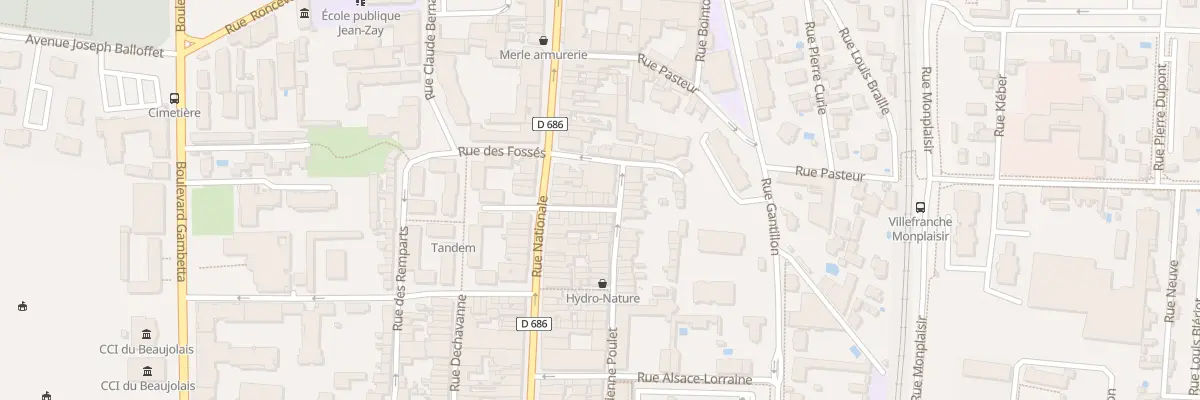 Plan du 37 Rue Garibaldi à Villefranche-sur-Saône