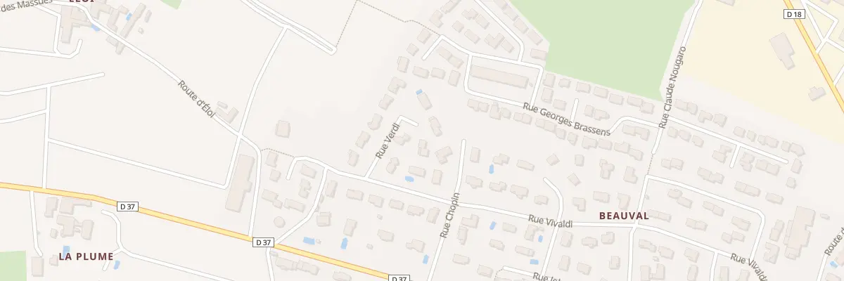 Plan du 6 Rue Verdi à Belleville-en-Beaujolais