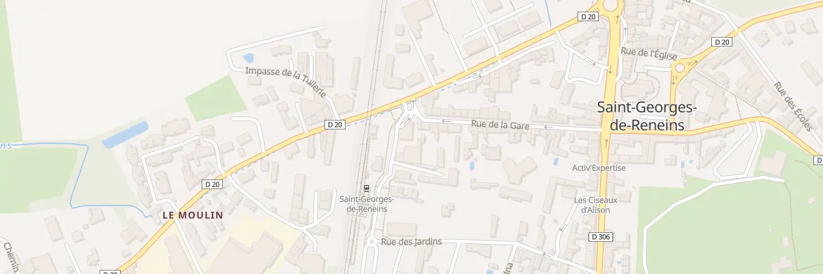 Plan du 1 Pl de la Gare à Saint-Georges-de-Reneins