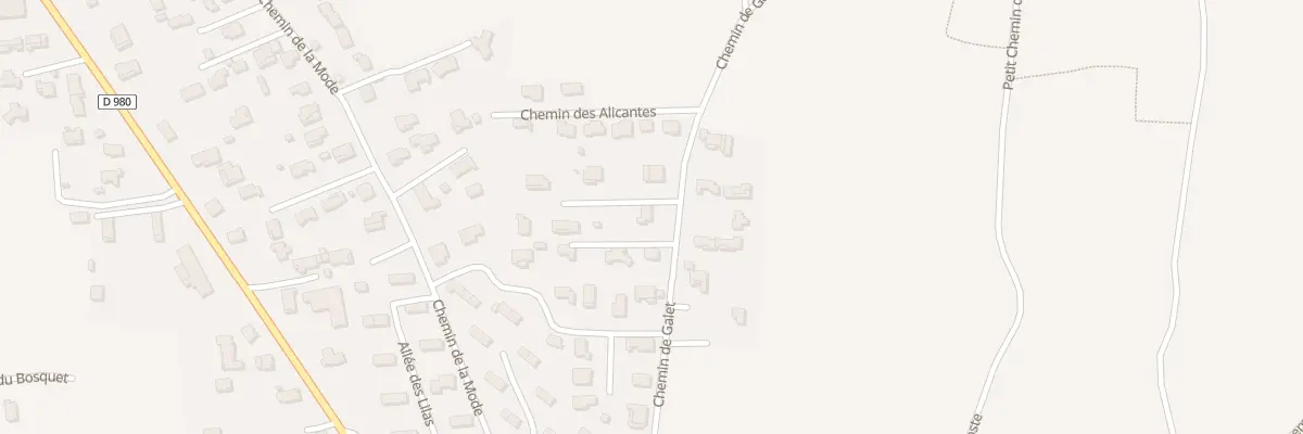 Plan du 351 Che de Galet à Saint-Geniès-de-Comolas