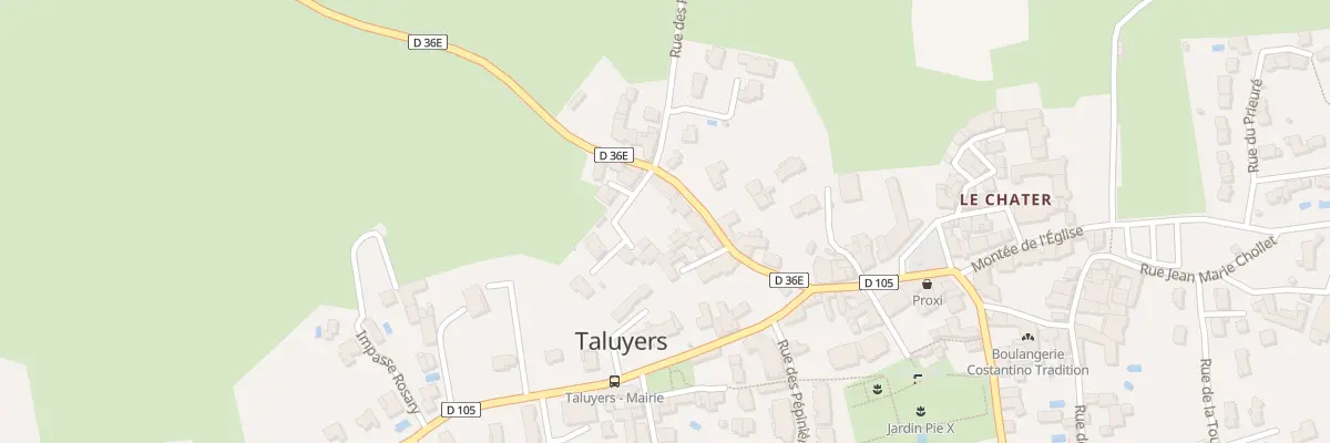 Plan du 111 Rue de la Chabaudiere à Taluyers