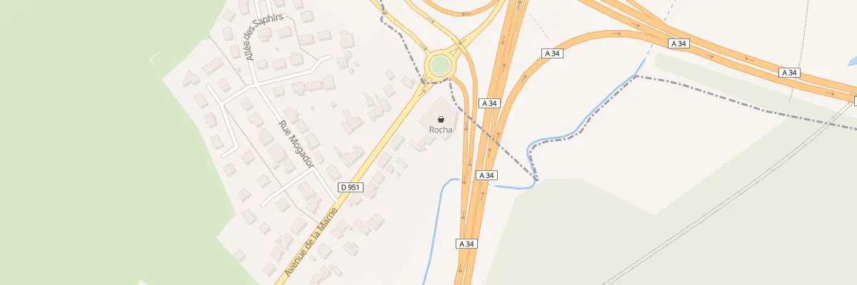 Plan du 108 Av de la Marne à La Francheville