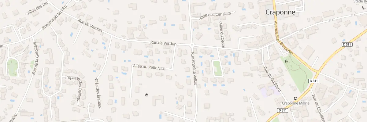 Plan du 28 Rue Antoine Vallas à Craponne