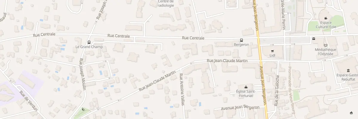 Plan du 16 Rue Jean-Claude Martin à Craponne