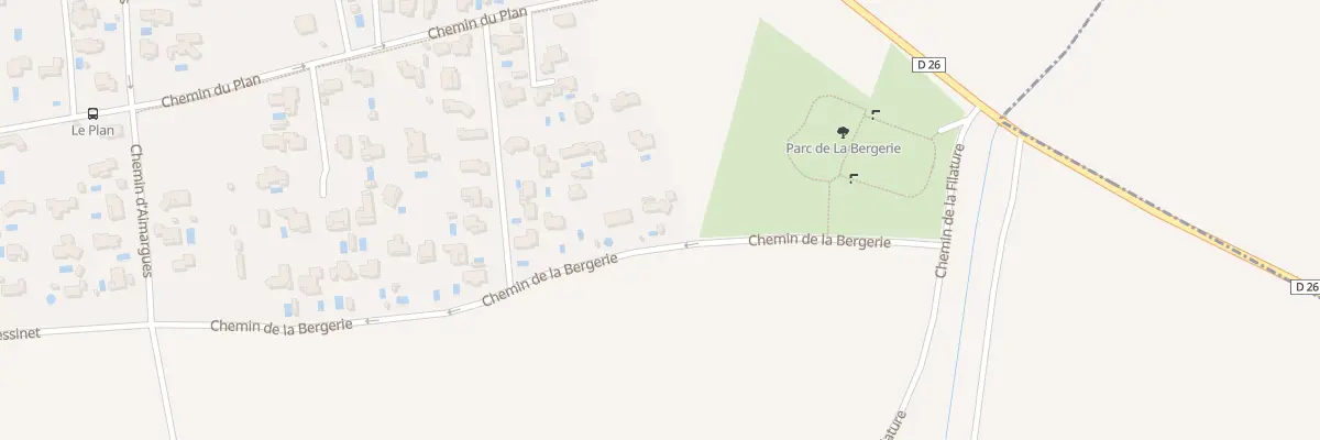 Plan du 435 Che de la Bergerie à Rochefort-du-Gard