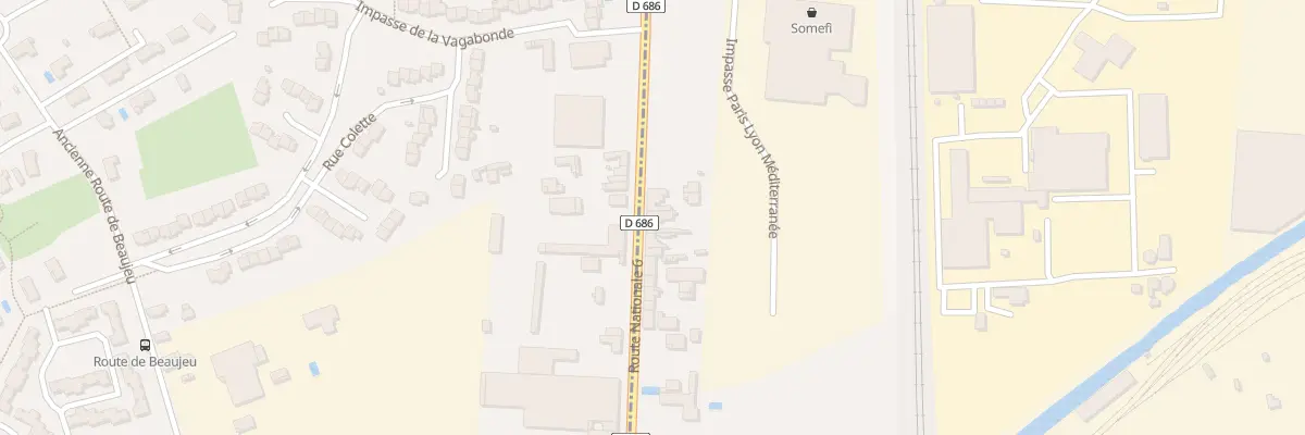 Plan du 743 Rte Nationale 6 à Arnas