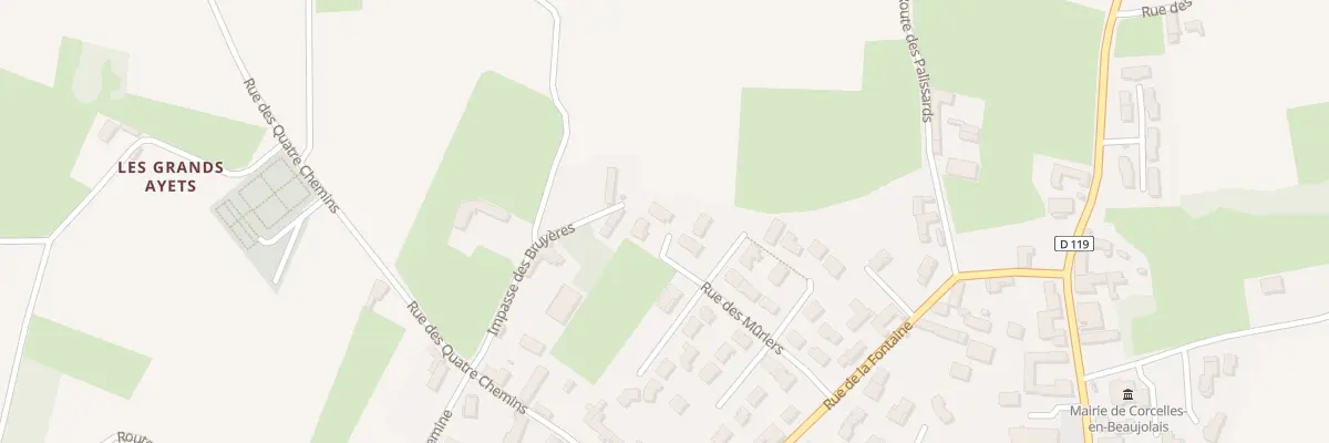 Plan du 27 Rue des Muriers à Corcelles-en-Beaujolais