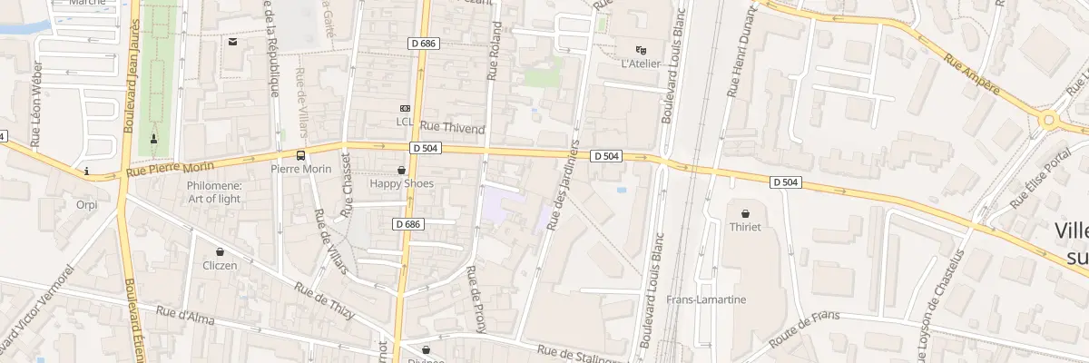 Plan du 240 Rue Victor Hugo à Villefranche-sur-Saône