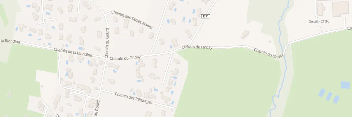 Plan du 36A Che du Finday à Brindas