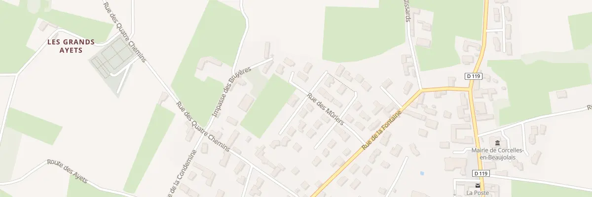 Plan du 24 Rue des Muriers à Corcelles-en-Beaujolais