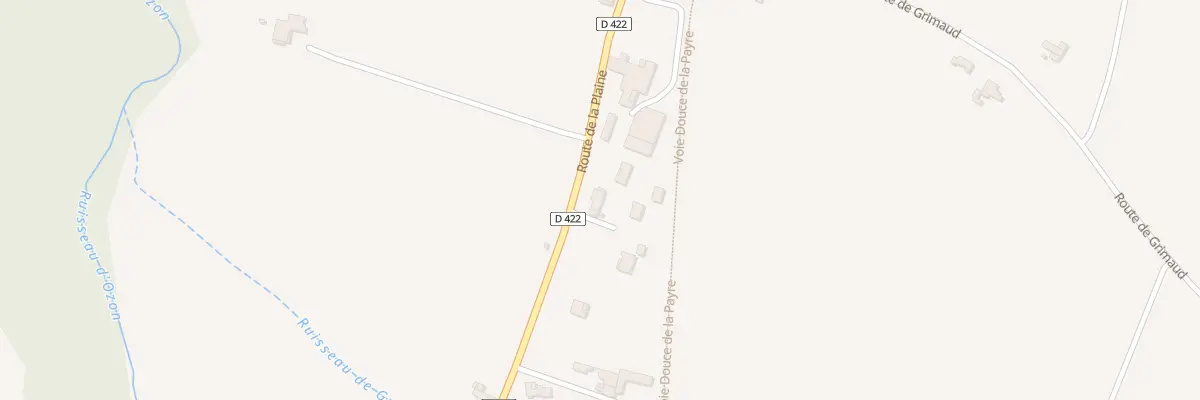 Plan du 1860 Rte de la Plaine à Saint-Lager-Bressac