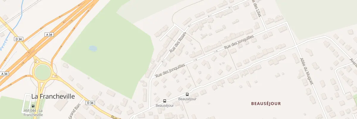 Plan du 6 Rue des Roses à La Francheville