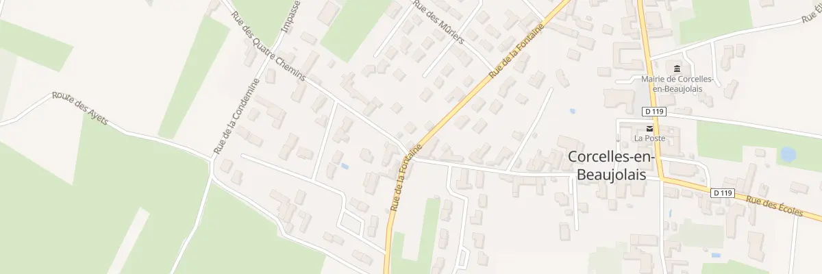Plan du 316 Rue des Quatre Chemins à Corcelles-en-Beaujolais