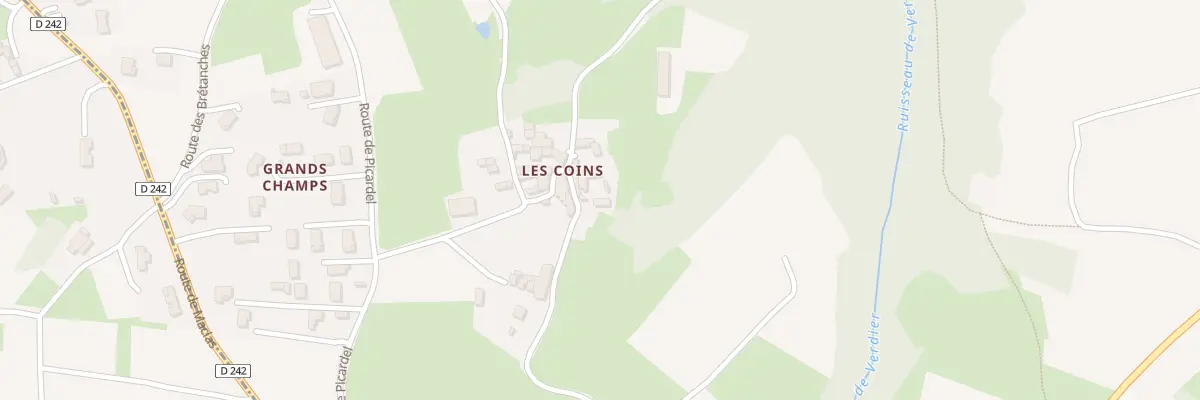Plan du 209 Rte des Coins à Charnas