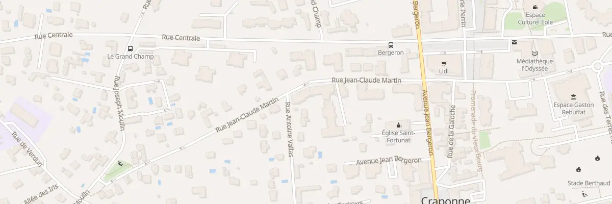 Plan du 15 Rue Jean-Claude Martin à Craponne