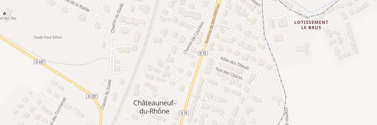 Plan du 5752 Courbon à Châteauneuf-du-Rhône