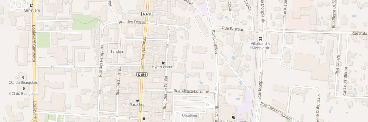 Plan du 446 Rue Etienne Poulet à Villefranche-sur-Saône
