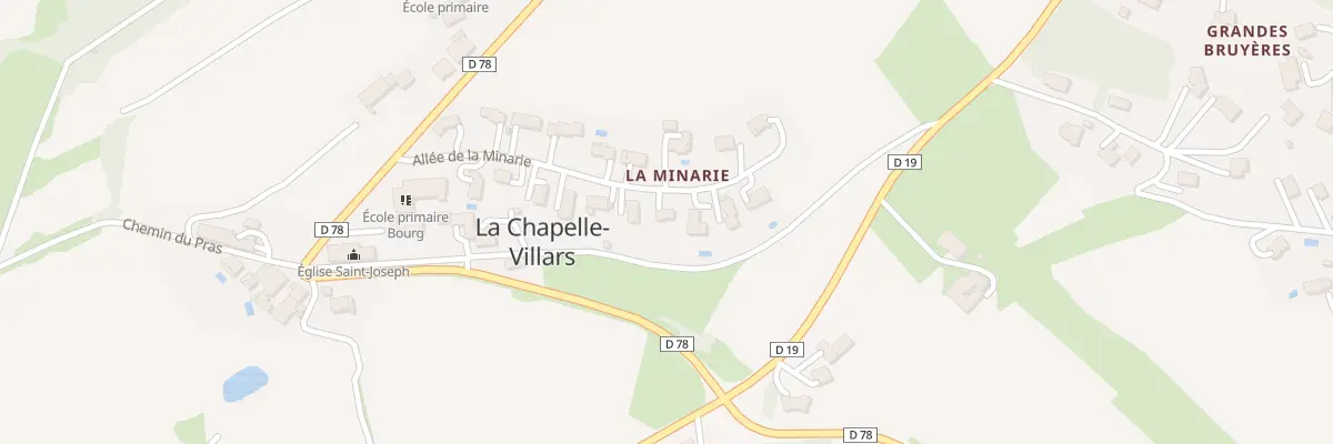 Plan du 204 All de la Minarie à La Chapelle-Villars