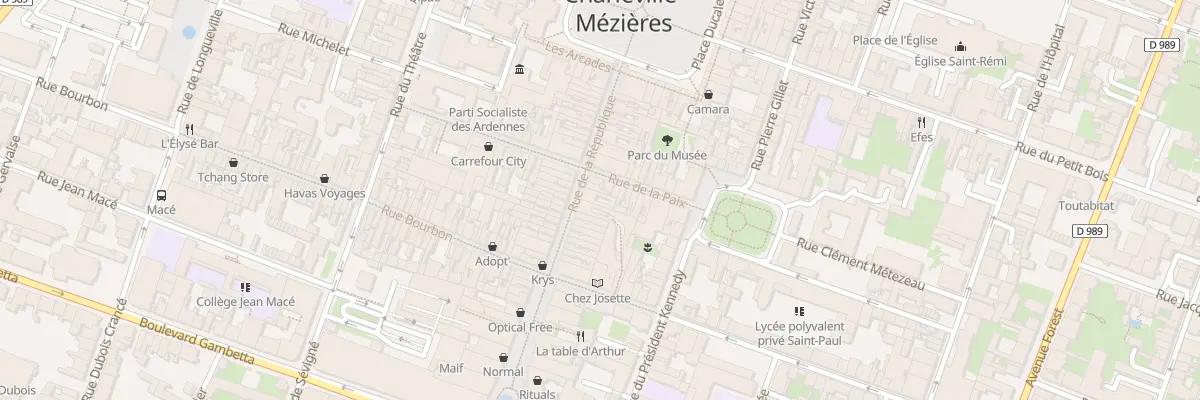 Plan du 37 Rue de la République à Charleville-Mézières