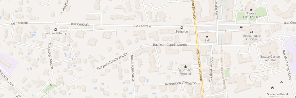 Plan du 13 Rue Jean-Claude Martin à Craponne