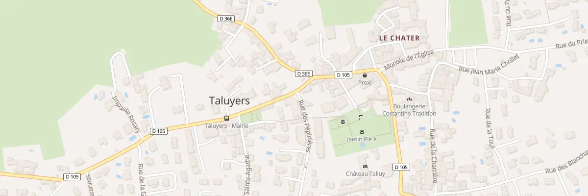 Plan du 10 Rue des Pepinieres à Taluyers