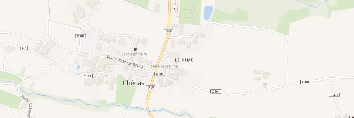 Plan du 54 Pl du Dime à Chénas